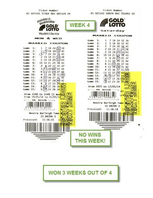 lottery tickets week 4