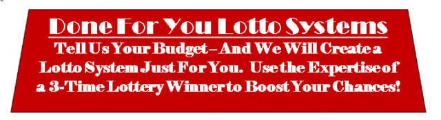 Done For You Lotto Numbers Service