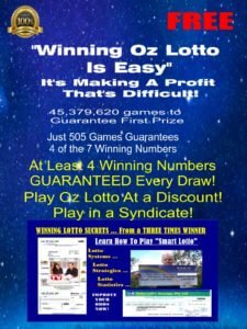 Oz Lotto Syndicate Book